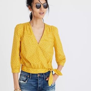 Madewell Wrap Top in Star Scatter